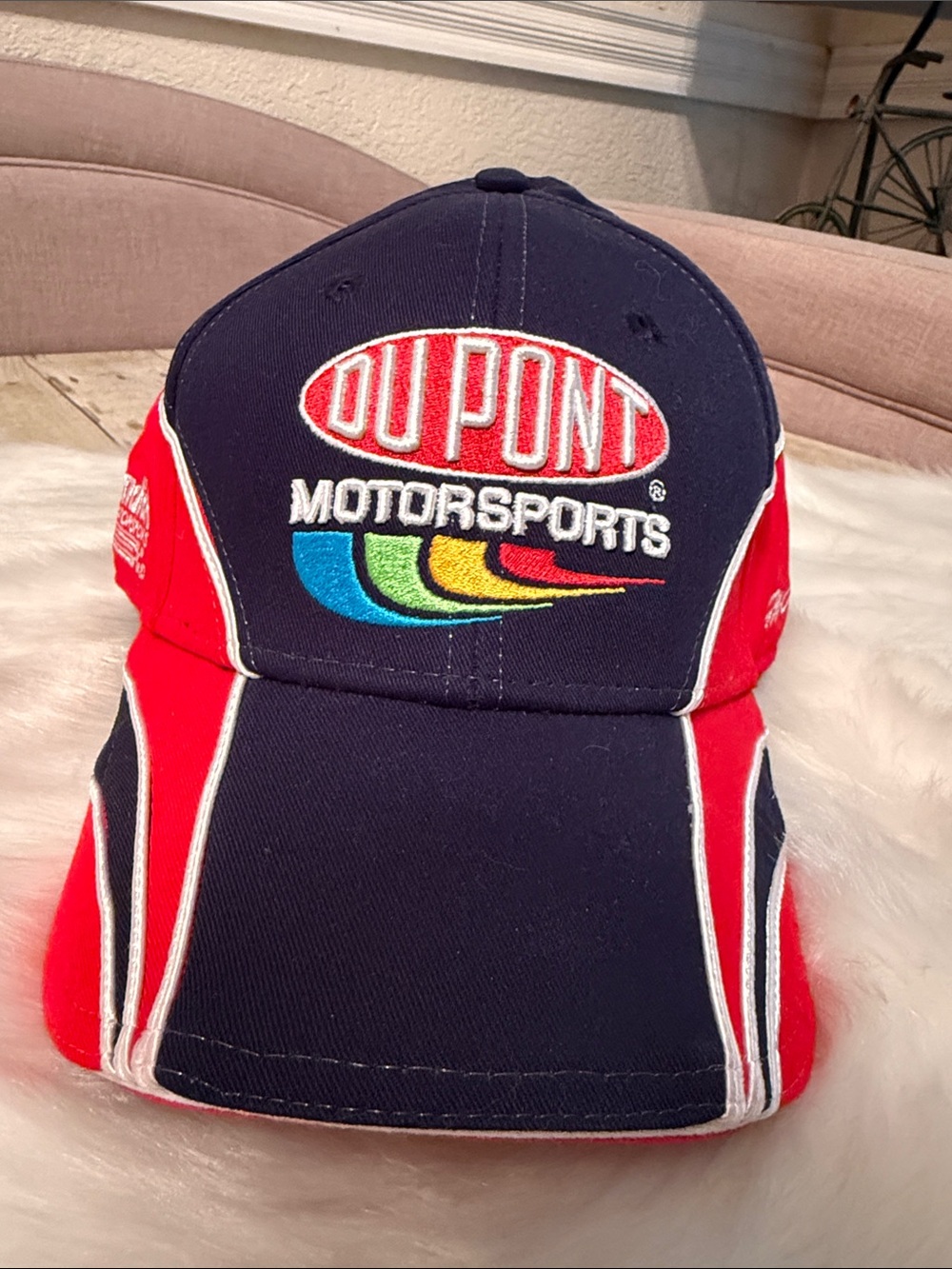 DuPont Motorsports Embroidered Racing Cap - Navy & Red